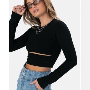NWOT | Adika Black Crop Top